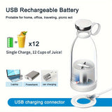 11.83oz Portable Electric Wireless Mini Fruit Blender Juicer - Perfect for On - the - Go! - Luxelstore