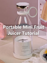 11.83oz Portable Electric Wireless Mini Fruit Blender Juicer - Perfect for On - the - Go! - Luxelstore