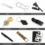 14 in 1 Outdoor Emergency Survival And Safety Gear Kit Camping - Luxelstore