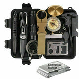 14 in 1 Outdoor Emergency Survival And Safety Gear Kit Camping - Luxelstore