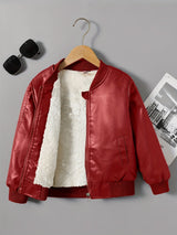 2025 Autumn Winter New Boys' - Lined Zip - Up Jacket - Luxelstore