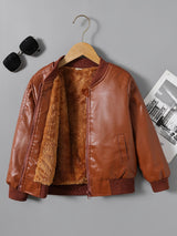 2025 Autumn Winter New Boys' - Lined Zip - Up Jacket - Luxelstore