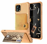 360 Protection Magnetic Leather Wallet Armor Case for iPhone - Luxelstore