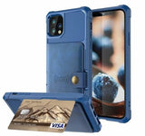 360 Protection Magnetic Leather Wallet Armor Case for iPhone - Luxelstore
