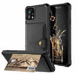360 Protection Magnetic Leather Wallet Armor Case for iPhone - Luxelstore