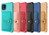 360 Protection Magnetic Leather Wallet Armor Case for iPhone - Luxelstore