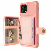 360 Protection Magnetic Leather Wallet Armor Case for iPhone - Luxelstore