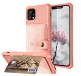 360 Protection Magnetic Leather Wallet Armor Case for iPhone - Luxelstore