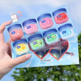 4/6/8pcs Moisturizing Lip Balm Set Whitening Moisturizing Base Natural Plant Base Moisturizing Crack Lip Care Jelly Moisturizer - Luxelstore
