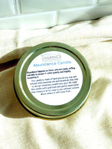 Abundance Candle / Ritual Candle / Intention Candle / Hand Poured - Luxelstore