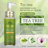 AILKE Tea Tree Oil Serum for Face and Body, Brightening, Moisturizing, Reduce Acne, With Vitamin E & Vitamin B3, 100ml - Luxelstore