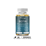 Biotin Capsule Supplement 10000 Mg - Beautiful Hair, Skin and Nails, Dietary Supplement - Luxelstore