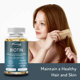 Biotin Capsule Supplement 10000 Mg - Beautiful Hair, Skin and Nails, Dietary Supplement - Luxelstore