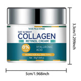 Collagen Cream deeply Hydrates Nourishes The Skin to Restore Elasticity Radiance Moisturizing Anti - wrinkle Aging Shrinks Pores - Luxelstore