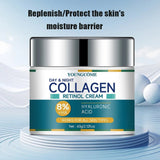 Collagen Cream deeply Hydrates Nourishes The Skin to Restore Elasticity Radiance Moisturizing Anti - wrinkle Aging Shrinks Pores - Luxelstore