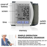 Digital Wrist Blood Pressure Monitor For Measuring Arterial Pressure - Luxelstore