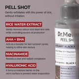 Dr.Melaxin Peel Shot Glow Rice Peel Ampoule Gentle Exfoliant Korean Skincare for All Skin Types Face Treatment - Luxelstore