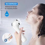 Facial Cleansing Brush, Brush For Exfoliating, IPX7 Waterproof 3 In 1 - Luxelstore
