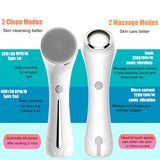 Facial Cleansing Brush, Brush For Exfoliating, IPX7 Waterproof 3 In 1 - Luxelstore
