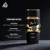 Lattafa Perfumes Asad for Unisex Eau De Parfum Spray 3.4 Ounce - Luxelstore