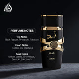 Lattafa Perfumes Asad for Unisex Eau De Parfum Spray 3.4 Ounce - Luxelstore