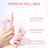 Sakura skin care sets with cleanser, serum, eye cream, facial cream, sunscreen beauty products for women, travel skin care kit - Luxelstore