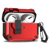 Security Lock Cover for AirPods Pro 3 2025 Case for AirPods Pro3 Pro 3rd Gen 2025 Cases Shockproof PC Headphone Fundas With Hook - Luxelstore