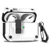 Security Lock Cover for AirPods Pro 3 2025 Case for AirPods Pro3 Pro 3rd Gen 2025 Cases Shockproof PC Headphone Fundas With Hook - Luxelstore