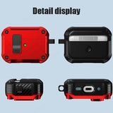 Security Lock Cover for AirPods Pro 3 2025 Case for AirPods Pro3 Pro 3rd Gen 2025 Cases Shockproof PC Headphone Fundas With Hook - Luxelstore