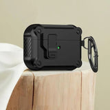 Security Lock Cover for AirPods Pro 3 2025 Case for AirPods Pro3 Pro 3rd Gen 2025 Cases Shockproof PC Headphone Fundas With Hook - Luxelstore