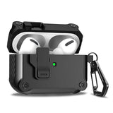 Security Lock Cover for AirPods Pro 3 2025 Case for AirPods Pro3 Pro 3rd Gen 2025 Cases Shockproof PC Headphone Fundas With Hook - Luxelstore