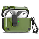 Security Lock Cover for AirPods Pro 3 2025 Case for AirPods Pro3 Pro 3rd Gen 2025 Cases Shockproof PC Headphone Fundas With Hook - Luxelstore