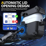 Security Lock Cover for AirPods Pro 3 2025 Case for AirPods Pro3 Pro 3rd Gen 2025 Cases Shockproof PC Headphone Fundas With Hook - Luxelstore