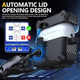 Security Lock Cover for AirPods Pro 3 2025 Case for AirPods Pro3 Pro 3rd Gen 2025 Cases Shockproof PC Headphone Fundas With Hook - Luxelstore