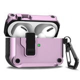 Security Lock Cover for AirPods Pro 3 2025 Case for AirPods Pro3 Pro 3rd Gen 2025 Cases Shockproof PC Headphone Fundas With Hook - Luxelstore