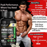 Testosterone Booster for Men, Male Enhancing, Enhance Energy & Endurance, Muscle Growth Supplement, Oyster Maca Ginseng - Luxelstore