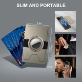 TOYFID All - Aluminum Pop Up Slide Rfid Slim Card Holder Wallet With Airtag Holder - Luxelstore
