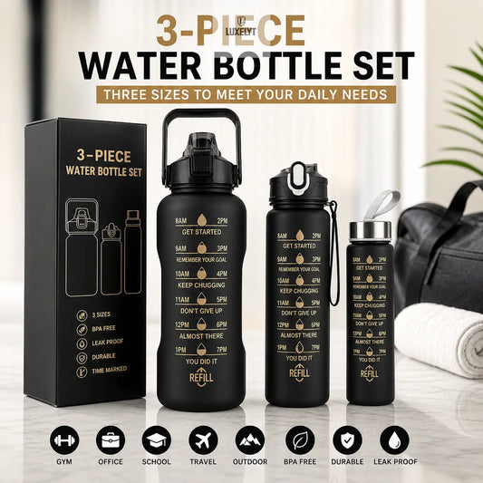 Stay Hydrated. Stay Focused. Luxel Motivational Bottle Luxelstore