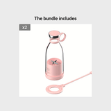 11.83oz Portable Electric Wireless Mini Fruit Blender Juicer - Perfect for On - the - Go! - Luxelstore