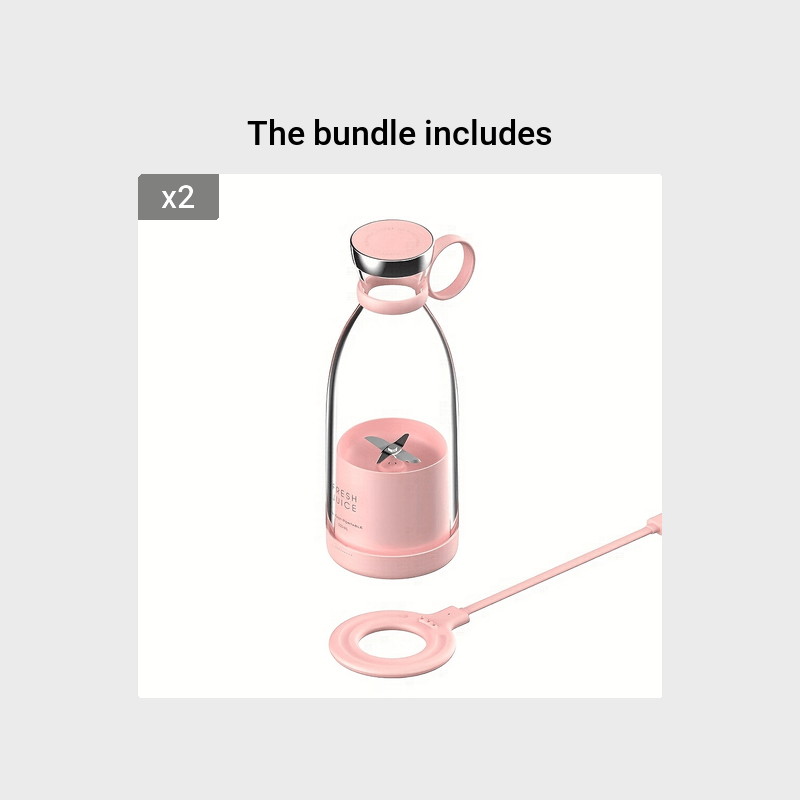 11.83oz Portable Electric Wireless Mini Fruit Blender Juicer - Perfect for On - the - Go! - Luxelstore