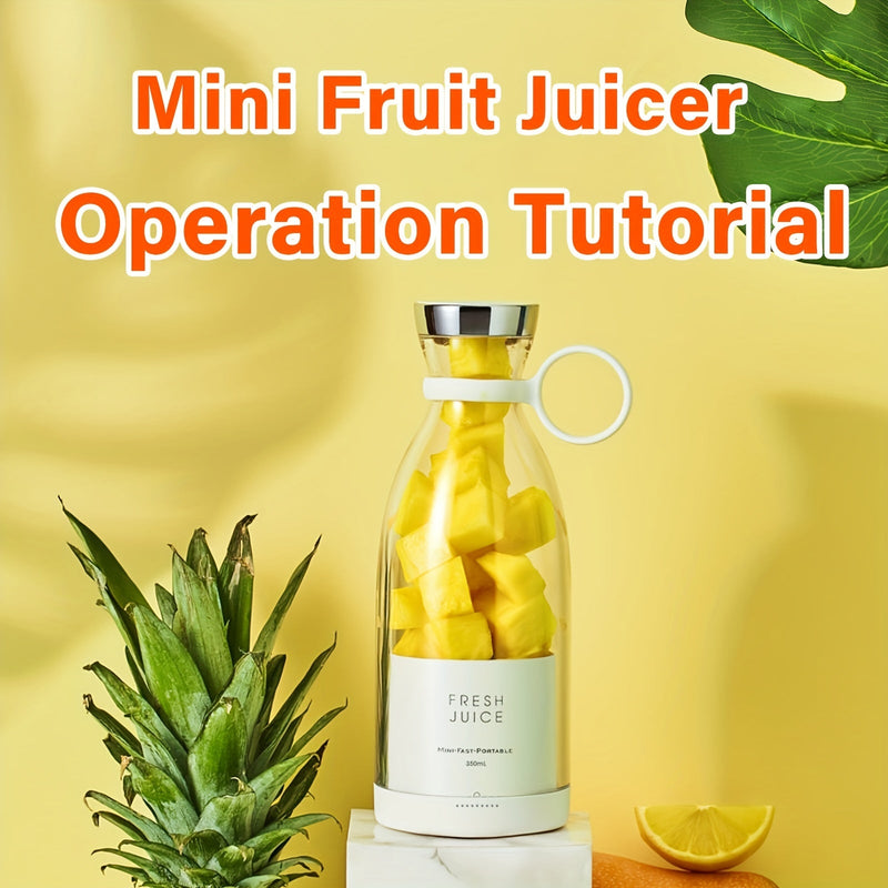 11.83oz Portable Electric Wireless Mini Fruit Blender Juicer - Perfect for On - the - Go! - Luxelstore