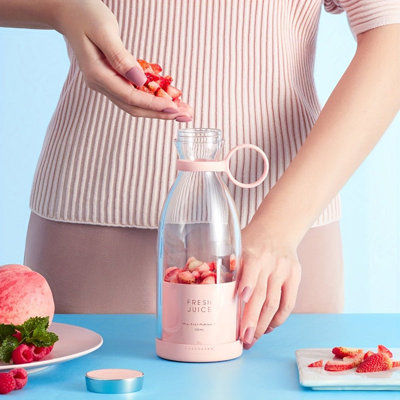 11.83oz Portable Electric Wireless Mini Fruit Blender Juicer - Perfect for On - the - Go! - Luxelstore