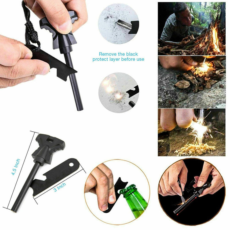 14 in 1 Outdoor Emergency Survival And Safety Gear Kit Camping - Luxelstore
