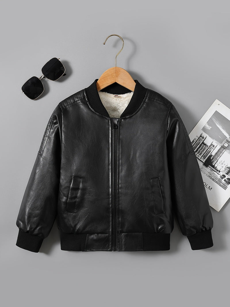 2025 Autumn Winter New Boys' - Lined Zip - Up Jacket - Luxelstore