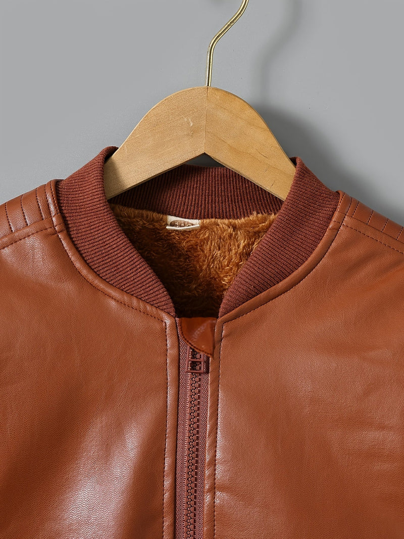 2025 Autumn Winter New Boys' - Lined Zip - Up Jacket - Luxelstore