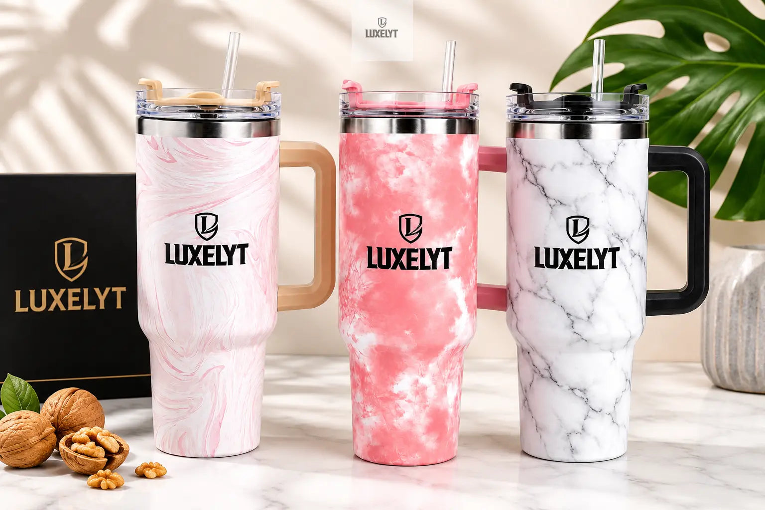Luxelyt 40 oz Double wall Vacuum Stainless Steel