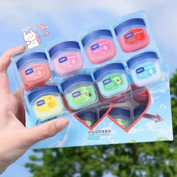 4/6/8pcs Moisturizing Lip Balm Set Whitening Moisturizing Base Natural Plant Base Moisturizing Crack Lip Care Jelly Moisturizer - Luxelstore