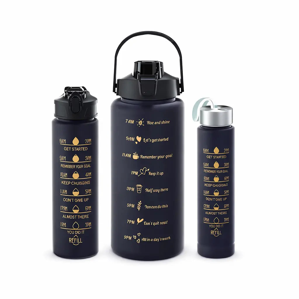 Stay Hydrated. Stay Focused. Luxel Motivational Bottle Luxelstore
