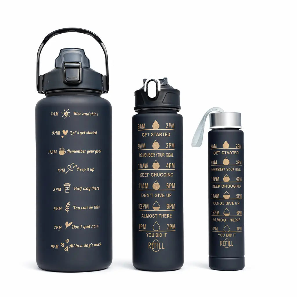 Stay Hydrated. Stay Focused. Luxel Motivational Bottle Luxelstore