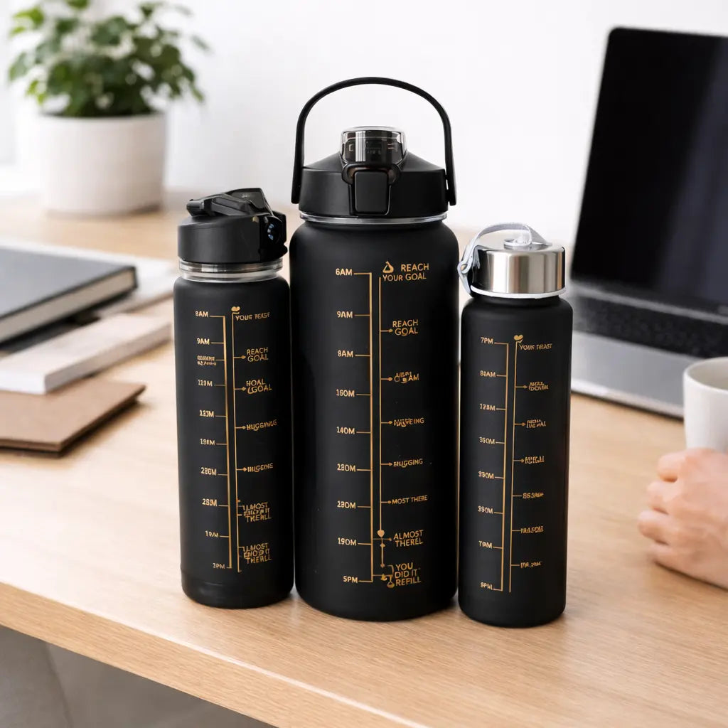 Stay Hydrated. Stay Focused. Luxel Motivational Bottle Luxelstore